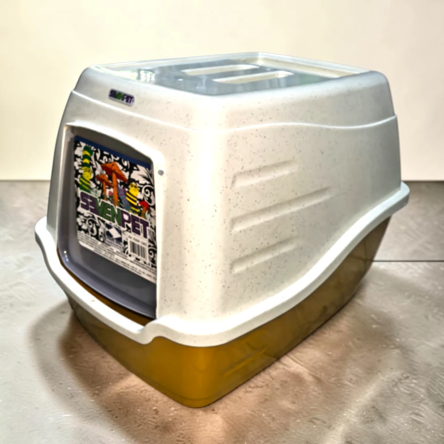 10299 SEVENPET CAT TOILET ECONOMICO 50X40X39 CAFE (9)
