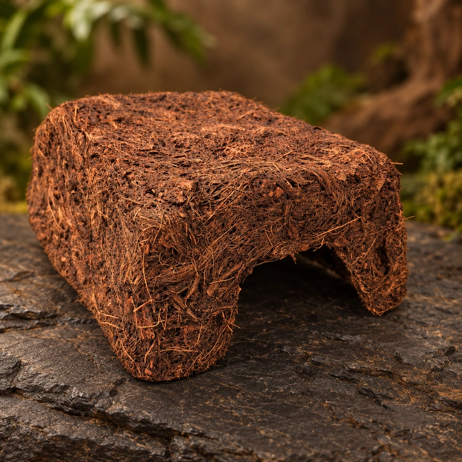 Cueva coco cuadrada mediana 18 x 15 x 8cm